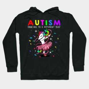 Unicorn Autism Mom Dancing To A Different Beat Hoodie